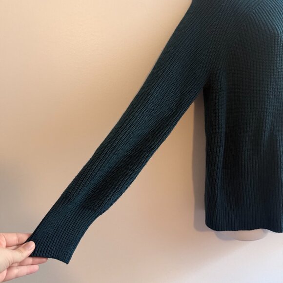 Jessica Simpson Teal Ribbed Knit Sweater | Relaxed Fit | Size L - Picture 6 of 9